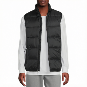 Chaleco de Invierno para Hombre, Diseño Personalizado con Logotipo OEM, Casual, Transpirable, con Cierre, Grueso, Talla Grande, Juvenil - Product Image 4