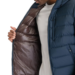 Latest Design Custom Made Men Winter Puffer Jackets with Hooded Collar Front Logo Hot Sale <b>Top</b> Quality Puffer Padded Jacket Male - Product Image 6