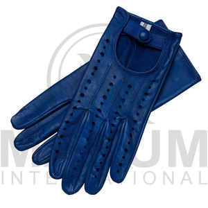 Gants de conduite en cuir premium pour hommes, de très haute qualité, sur mesure, style uni, vente en gros - Product Image 3