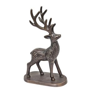 Sculpture de renne classique moderne faite à la main, best-seller, meilleur prix, décoration d'intérieur pour les célébrations de Noël, en métal - Product Image 6