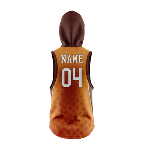 Tenues de football 7v7 pour garçons Halftone : Maillot sans manches à capuche et short ajusté, personnalisables avec logo, nom et numéro du joueur, vêtements d'équipe pour jeunes - Product Image 4