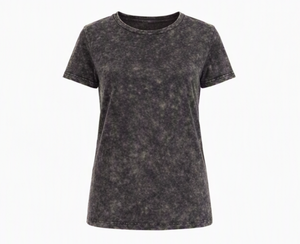 Custom Logo Women <b>Acid</b> <b>Wash</b> <b>T</b>-<b>shirt</b> Soft Cotton <b>Shirt</b> Loose Casual Short Sleeve Tops Blank Breathable Women <b>Shirts</b> - Product Image 2