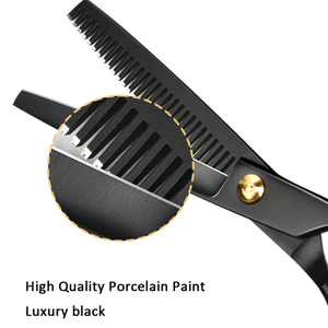 Ciseaux de coiffure professionnels colorés pour la coupe et l'éclaircissement des cheveux, kit complet avec peigne et ensemble de ciseaux effilants - Product Image 5