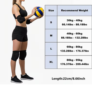 Genouillères de soutien avec rembourrage extra doux et épais, compression légère, genouillères en nylon avec élastique pour l'entraînement au volley-ball - Product Image 5