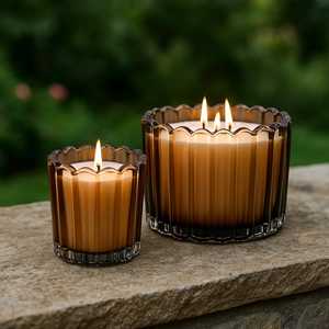 Good Design Handmade Soy Wax Scented Glass Votive <b>Tea</b> <b>Light</b> Candles Eco-Friendly Embossing Printing for Weddings <b>Christmas</b> Decor - Product Image 2