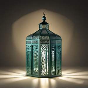 The Decor Affair Moroccan Vintage <b>Lantern</b> Lights Lamp <b>Silver</b> Large Oriental Garden - Product Image 3