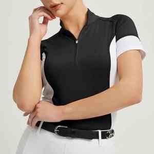 เสื้อขี่ม้าแขนสั้นดีไซน์ใหม่สำหรับผู้หญิง เสื้อผ้าสำหรับขี่ม้า ผลิตโดยผู้ผลิตเสื้อผ้าขี่ม้า แห้งเร็ว เสื้อชั้นในสำหรับขี่ม้าสำหรับผู้หญิง - Product Image 4