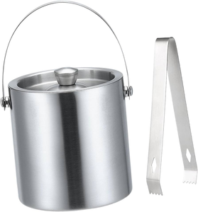 Stainless Steel Ice Bucket Party Beverage Cooling Buckets Chiller Stainless Steel Wine <b>Drink</b> <b>Cooler</b> Champagne Buckets - Product Image 2