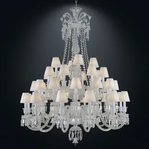Crystal Chandelier <b>Ceiling</b> Mount Traditional Style Indoor Home Decor <b>Lighting</b> Fixture for Living Room - Product Image 4