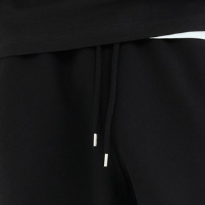 Pantalon de jogging décontracté unisexe en molleton doublé, coupe ample, taille élastique avec cordon de serrage, jambe large, pour le sport et la détente, vente en gros - Product Image 3