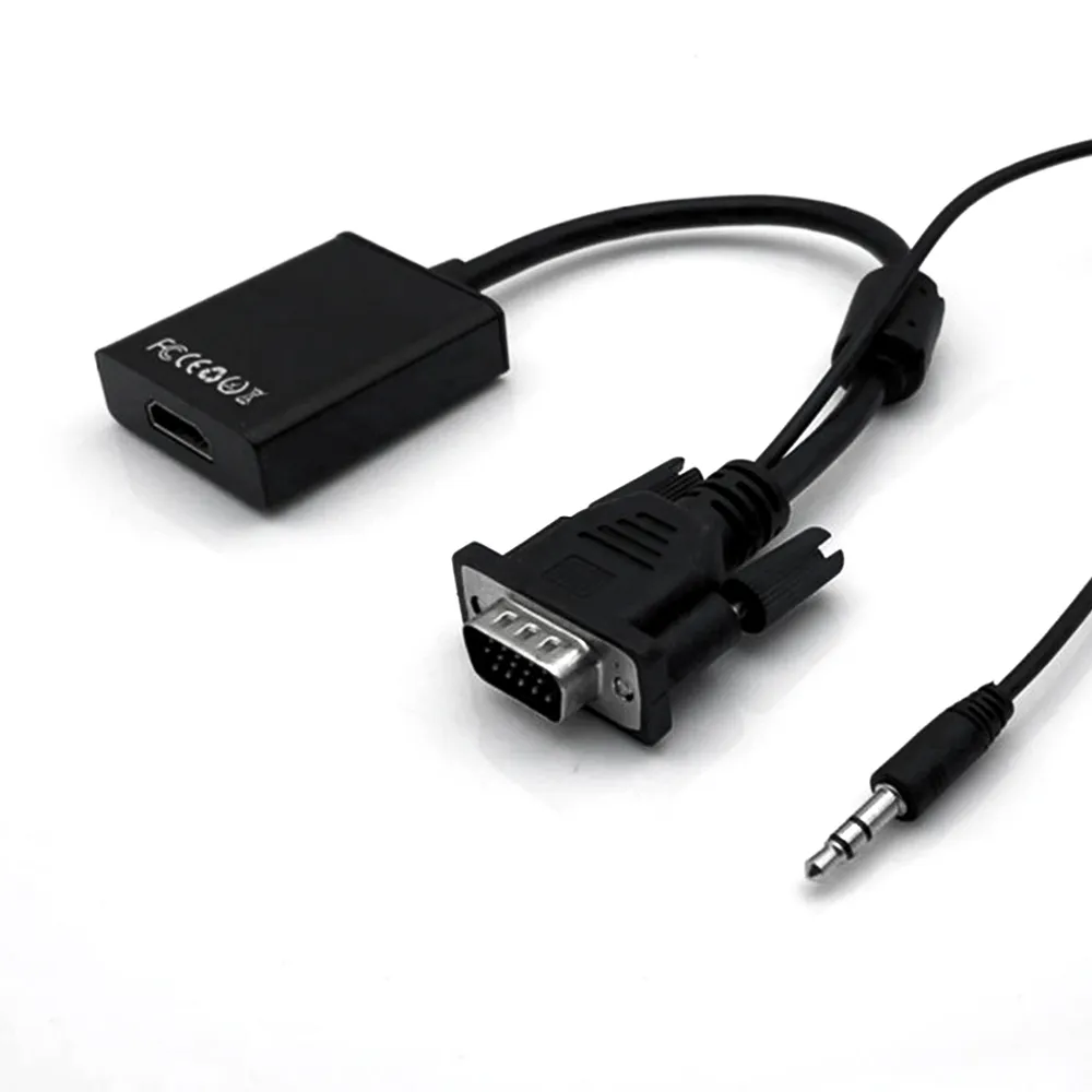 Adaptor Kabel Audio 1920X2080P HDMI Ke VGA LOGO Kustom