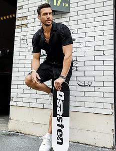 Men Summer <b>Knitted</b> Embroidered 100% Cotton Quick Dry Short Sleeve Custom Logo Joggers Suits <b>Set</b> Shirt and Short <b>Set</b> - Product Image 6