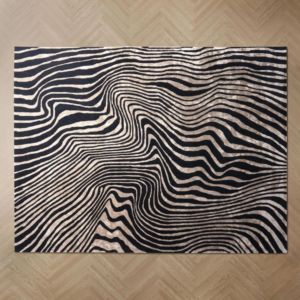 Z&H HOME Modern Handmade Hand Tufted Wool Silk <b>Leopard</b> Animal <b>Print</b> Eco-Friendly Non-Slip Medium Pile Area <b>Rug</b> for Home Decor - Product Image 4