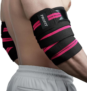 Bandes de protection pour les coudes légères et douces de couleur rose pour la musculation et l'entraînement, logo personnalisé, protection professionnelle unisexe - Product Image 3