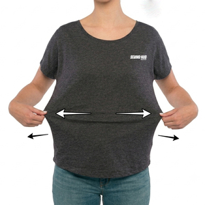 เสื้อยืดผู้หญิง เสื้อผ้าที่มีน้ำหนักเบา สำหรับการเคลื่อนไหวที่กระฉับกระเฉง ใช้ได้ทุกวัน เสื้อยืดผู้หญิง เสื้อผ้าแฟชั่นทันสมัย สำหรับแขนสั้นลำลอง - Product Image 4