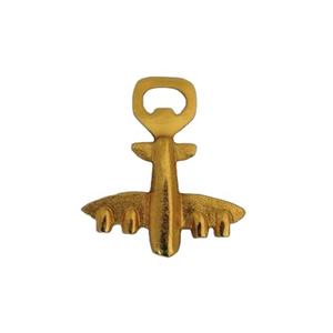 Abrebotellas de acero inoxidable de alta calidad Logotipo de color personalizado Aluminio chapado en oro Venta caliente Utensilio de boda de hotel de lujo Bajo - Product Image 1