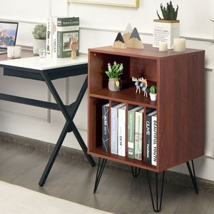 Gamba autoportante in metallo supporto per giradischi e armadietto da Record eleganti mobili da soggiorno - Product Image 2