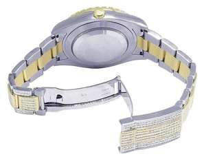 Montre BOJ R.O.L.E.X.022 pour homme, chiffres romains, entièrement sertie de moissanite, luxe, mode, quartz analogique, acier, 41 mm, 3 ATM, résistante à l'eau, style hip-hop - Product Image 6