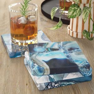 Luxury Resin Non-Toxic Eco-Friendly Lightweight <b>Table</b> <b>Coaster</b> - Product Image 4