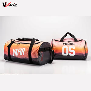 Sacs de sport en polyester personnalisés de haute qualité avec impression par sublimation, sacs de voyage, faible MOQ, sacs de sport vafir - Product Image 3