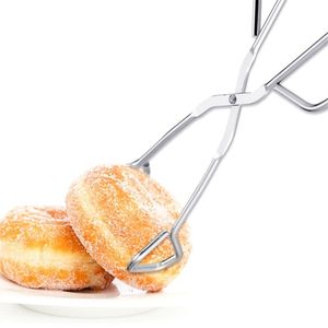 Pinces à nourriture en acier inoxydable, pinces à pain robustes, pinces de service pour boulangerie, pinces de service professionnelles pour cuisine, buffet, barbecue, ustensiles de service en acier - Product Image 6