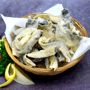 Snacks de Piel de Pescado Frita Crujiente, Sabor a Huevo, Sabor Salado, Caja a Granel de 1 kg - Product Image 1