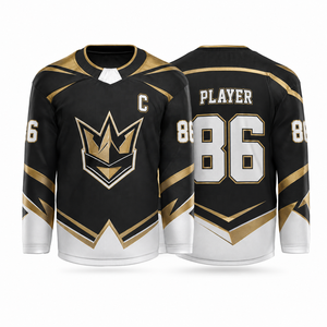 Camiseta de Hockey sobre Hielo Sublimada Personalizada para Hombre, Manga Larga, Absorbe la Humedad, Uniforme de Equipo con Logotipo Impreso en la Parte Delantera - Product Image 2