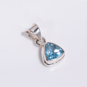 Colgante de Plata de Ley 925 con caja, collar de cadena, joyería de piedras preciosas de amatista cortada con pera, joyería de plata hecha a mano de Exportador - Product Image 1
