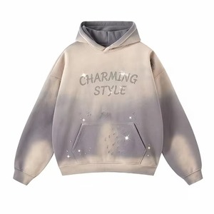เสื้อฮู้ดดี้ผู้ชายไซส์ใหญ่ สไตล์วินเทจ ลุคสตรีทแวร์ ผ้าฝ้าย 100% หนานุ่ม ซักแล้ว ทรงหลวม รับผลิตตามสั่ง พร้อมสกรีนโลโก้ OEM ODM - Product Image 1