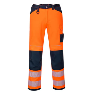 Pantalones de Seguridad para Hombre de Último Diseño Personalizados, Color Naranja con Franjas Reflectantes Clase 2, Pantalones de Trabajo Impermeables - Product Image 4
