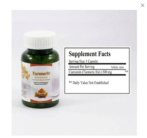 Cápsulas de Cúrcuma y Curcumina para Adultos - 100% Natural, a Base de Hierbas, para el Cuidado de la Piel y Refuerzo del Sistema Inmunitario, Certificado ISO, 500mg por Cápsula - Product Image 2