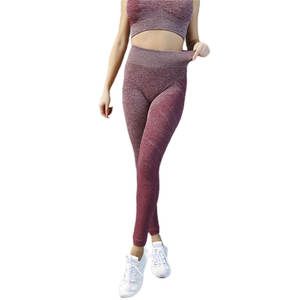 Conjunto de Yoga sin Costuras con Logotipo Personalizado para Mujer, 2 Piezas, Ropa Deportiva, Leggings de Cintura Alta con Efecto Push-Up, Sujetador Deportivo, Ropa de Fitness - Product Image 4