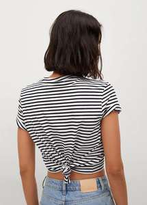 Camiseta Corta de Algodón para Mujer, Estilo Casual, Ajustada, Básica, para Verano, Elástica, para Uso Diario, Moda Urbana - Product Image 5