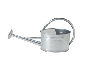 Arrosoir élégant en plastique noir avec long bec verseur et poignée en bois pour l'utilisation en jardinage, arrosoir pour balcon et jardin - Product Image 6
