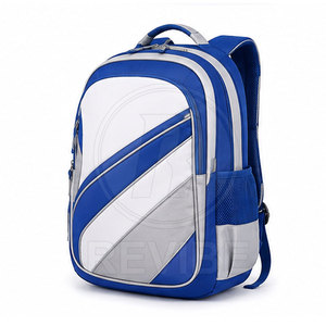 Sac à dos scolaire moderne en nylon léger, plusieurs poches, résistant à l'eau, capacité 30-40L, design unisexe pour adolescents, utilisation en voyage - Product Image 3