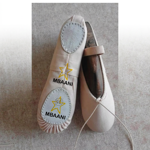 MBAANI – chaussures de ballet souples pour femmes, dessus en satin, semelle en caoutchouc, chaussures plates pour entraînement de danse, pantoufles de ballet à semelle en caoutchouc, cuir véritable - Product Image 6