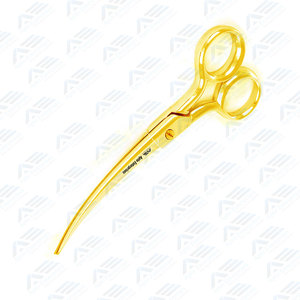 Full Gold Color Grooming <b>Scissors</b> Sharp Stainless Steel Curved Blade Hair Cutting Shears for <b>Dogs</b> Professional Pet Grooming Tool - Product Image 4