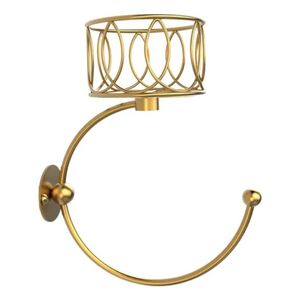 Toallero de pared para baño con portavelas elegante, soporte para toallas de mano para decoración del baño - Product Image 1