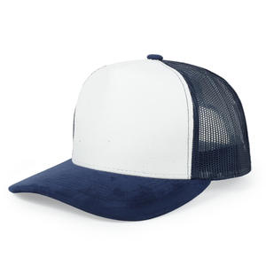 Casquette de baseball en maille personnalisable avec logo, ajustable, 6 panneaux, couleur unie, respirante, visière incurvée, faible MOQ, style trucker - Product Image 2