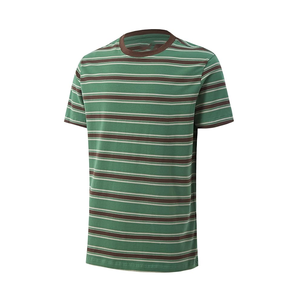 เสื้อยืดลายทางผู้ชายสำหรับฤดูร้อน เนื้อผ้านุ่ม สวมใส่สบาย ดีไซน์สั่งทำพิเศษ เสื้อยืดคอกลมลายทางพรีเมียมสำหรับผู้ชาย - Product Image 3