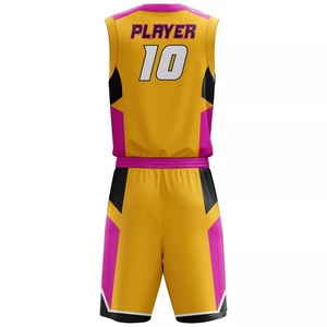 ชุดยูนิฟอร์มบาสเก็ตบอลโพลีเอสเตอร์ 100% พิมพ์ลายแบบซับลิเมชั่นตามสั่ง ขายส่ง ระบายอากาศได้ดี ซับเหงื่อ - Product Image 6