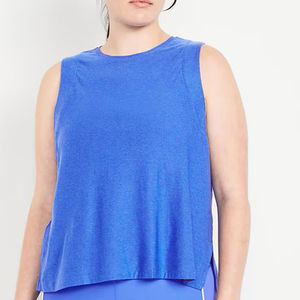 Camiseta sin mangas azul para mujer, estilo urbano y casual, a la moda - Product Image 5