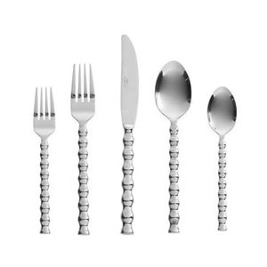 Ensemble de couverts modernes en métal, cuillère, fourchette, couteau en acier inoxydable de qualité alimentaire, lavable au lave-vaisselle, léger, pour la cuisine et la salle à manger - Product Image 2