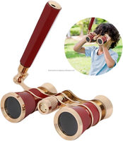 Gafas de ópera de 2,5 pulgadas, binocular de nácar con mango plegable, Mini binocular compacto ligero para niños y adultos