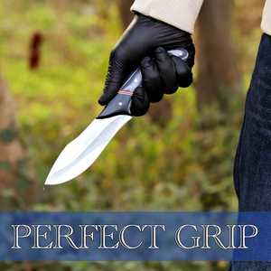 Drop Point Skinner Knife Stainless Steel Blade Micarta Handle Red Leather Sheath Outdoor Use - Product Image 4