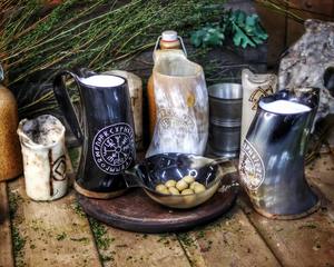 Jarra de Cuerno Auténtica para Cerveza, a Prueba de Fugas y Olores, Estilo Vikingo para Halloween - Product Image 3