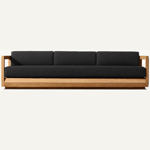 Paloma Teak <b>Sofa</b> furniture <b>for</b> seating capacity of three people or more, customized size can be inside or outside the house - Product Image 2
