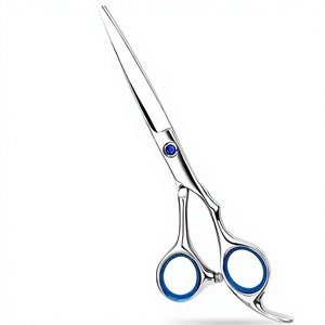 Tijeras de Barbero Profesionales de Último Diseño, Rectas, Ligeras, No Plegables, de 6 Pulgadas, de Acero Inoxidable Afilado, Personalizadas - Product Image 1