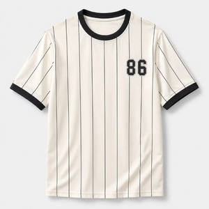 Camiseta de Béisbol Personalizada con Logotipo OEM ODM, Degradado Negro y Rosa, Sublimada, de Poliéster Transpirable, Opciones de Tallas Grandes Disponibles - Product Image 1