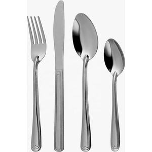 Vente Couverts de restaurant de luxe en acier inoxydable Ensemble de couverts de cuisine en acier inoxydable poli miroir argenté - Product Image 4